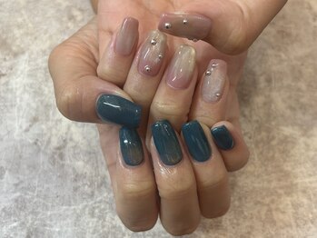 ガーデン ヘア&エステ&ネイル Garden/アシメマグネットネイル