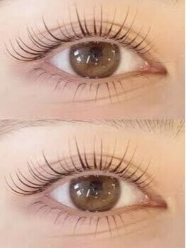 クルーシャー(Nail&Jewery CLOUCHER)の写真/【当店人気No.1☆次世代まつ毛パーマ(上下)＋トリートメント付き　￥9600→￥8100】自然に印象的な目元に♪