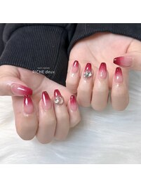 秋っぽ赤グラデ