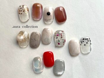アウラ(.aura)の写真/【高技術だから叶う繊細Art】 "遊び心のあるdesign&美フォルム"で何度見ても可愛いと思えるネイルを…