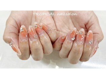 トロピカル(TROPICAL)/チークネイル×ストーン
