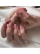 ハンド ケイ(Hand K)/グラデーションフラワーネイル