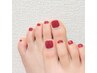 foot】フットネイルワンカラー  ¥7700(オフ代込み)