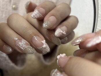 ベレッツァ 折尾店(Bellezza)/チェックネイル♪