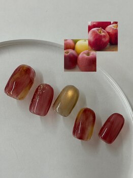 りんごネイル ¥7300