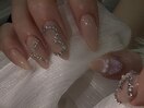 >>チェーンハートネイル♪