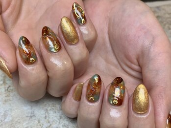 ネイル スタジオ イナンナ(Nail Studio INANNA)/ターコイズArt♪