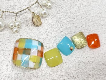 ネイルサロン ふるる 大須店/フットミディアムネイル#368