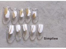 シンプリー ネイルアンドアイラッシュ 祖師谷大蔵店(Simpliee Nail&Eyelash)/変わりフレンチネイル 