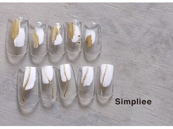 シンプリー ネイルアンドアイラッシュ 祖師谷大蔵店(Simpliee Nail&Eyelash)/変わりフレンチネイル