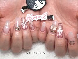 ピンクキルティングマグネット