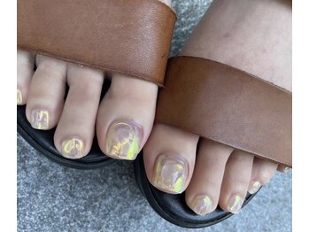 モルフォネイル(Morpho nail)/#ニュアンスネイル #マーブル