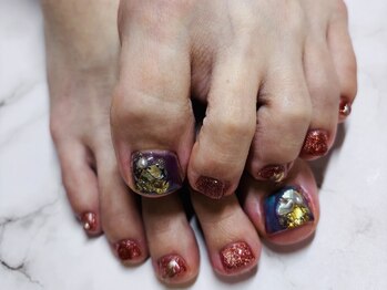 ハル(Hal)の写真/オシャレは足元から★【ワンカラー/フットバス&ケア込み¥5980】サンダルを履くのが楽しみになるデザイン♪