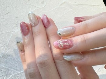 リボンマグネットネイル