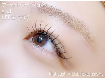ディーエル ビューティー 表参道店(DL BEAUTY)/フラットラッシュ×LEDエクステ