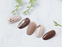 ラムネイル 元町(RamuNail)/ニコちゃんチョコネイル