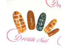ドリームネイル 綾瀬店(Dream Nail)/木目×レンガ＜綾瀬店＞