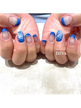 ダッシングディバ 中野マルイ店(DASHING DIVA)/ブルーフレンチネイル