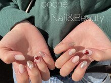 ア―ジュポシェフリル 天神西通り店(age poche Frill)/ハートネイル