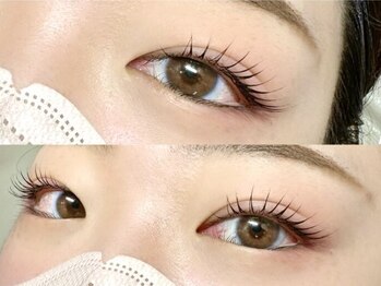 アチャ(accha)の写真/自まつ毛を根本から立ち上げ目力UP*パリジェンヌで今っぽ可愛いを演出[観音寺/四国中央/眉毛/まつげパーマ]