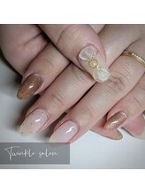 ティンクル サロン(Twinkle salon)/ぷっくりリボン×ブラウン