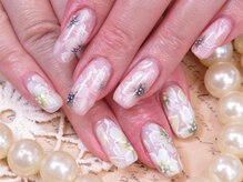 ネイルサロン キャンディネイル(Candy Nail)/お花デザインｂｙ星