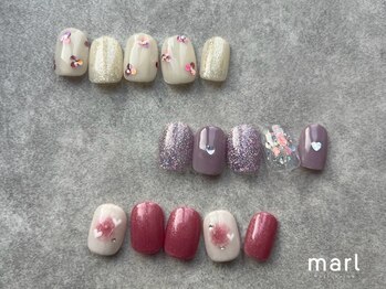 マール 甲子園店(marl)の写真/丁寧な接客で貴女に合ったデザイン・コースをご提案【ワンカラー¥5500】何度でも同価格!次回予約で¥300オフ