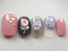 カラ ネイル 中津店(calla nail)/可愛い猫さん