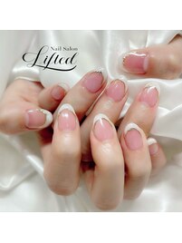 フレンチネイル／パールホワイト