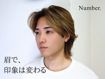 ナンバー(Number.)/眉で、印象は変わる。