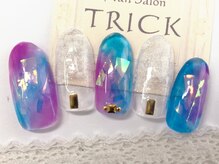 ネイルサロン トリック(Nail Salon TRICK)/クリア　ホイルネイル