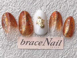 ブラウン×ゴールド