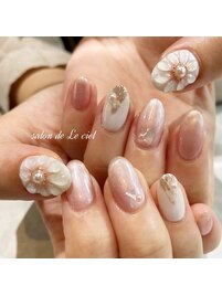 ぷっくりお花nail