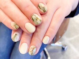 グリーンニュアンスネイル☆