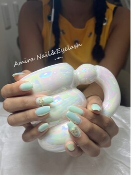 アミーラ(Amira)/可愛いミラーネイル