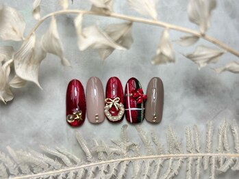 ブリスフルハピネス(Blissful happiness)/定額ネイル(Design)秋冬ver.