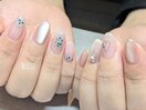 マグネット×押し花