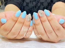 ワンカラー+埋め尽くし２本