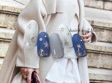 マニッシュ(Manish)/雪の結晶ネイル/ホワイト/ブルー