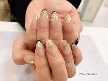 ココロバ ネイルアンドビューティーサロン(COCOLOBA)/キラキフレンチネイル