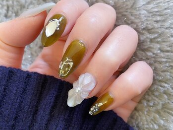 大人お花ネイル【Cher nail】