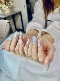 ネイリスト: ラメワンカラー