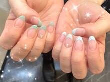 エモナネイル 博多駅前(Emona Nail)/アシメカラーフレンチ