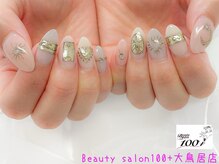 ワンハンドレッドプラス 大鳥居店(100+)/手描きアートミラーネイル