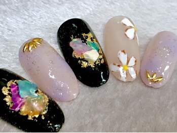 ビービーネイル(BB)/秋冬使いのシェルネイル