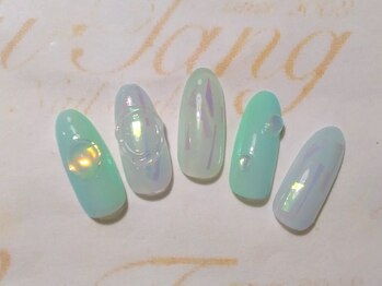 ウータン(Wu-Tang)/ぷくぷくアートネイル♪¥11200