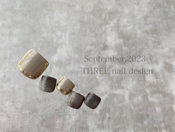 スリー(THREE)/September 2023/nail design