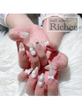 エスフィーネイルサロン リシェル(Esfy nailsalon Richer)/Jr.アプレ長さ出しゴージャス