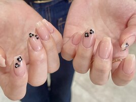 ホロ花ナチュラルネイル
