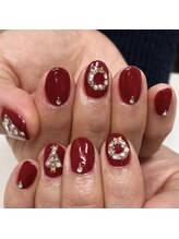 アイラッシュアンドネイル専門店 クラル(CURAR)/クリスマスネイル￥7980